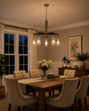 Minka Lavery Pullman Junction 5 Light 28" Wide Chandelier with Clear Glass Shades
