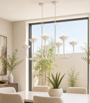 Minka Lavery Ryton 8 -Light Matte White Steel Chandelier