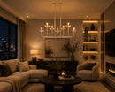 Minka Lavery Ryton 8 -Light Matte White Steel Chandelier
