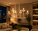 Minka Lavery Ryton 8 -Light Matte White Steel Chandelier