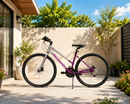 Schwinn Women's Circuit 700C/28 Inches Hybrid Bicycle, Aluminum Frame - Gray/Purple