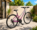 Schwinn Women's Circuit 700C/28 Inches Hybrid Bicycle, Aluminum Frame - Gray/Purple