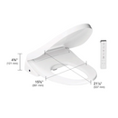 KOHLER PureWash E805 Round Bidet Toilet Seat Dimensions and Side View K-39396-0