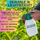 Lightweight 0.5 gallon garden pump sprayer for watering and spraying