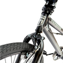 Mongoose BMX bike front tire and steel frame detail