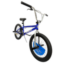 Mongoose Index 2.0 blue freestyle BMX bike front view