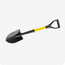 27 in. Round Nose Mini Digging Garden Shovel with Comfort Grip Handle Hand Tool