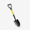 27 in. Round Nose Mini Digging Garden Shovel with Comfort Grip Handle Hand Tool