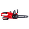 Chainsaw 20Volt Cordless 10 Inch Bar Wood Cutting Battery-Powered Brushless Chainsaw Kit 3.9 MPS Speed, Red – (Tool Only)