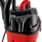 BAUER 3 Gallon Corded Portable Wet/Dry Lightweight Cleaner 3 Peak Horsepower Vacuum With 4 Ft. Hose, Red