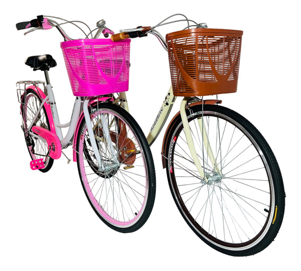 City Bicycle 26 Inches 7 Speed Women Bike Multi Colors