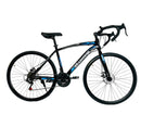 700C Road Bike, Full Carbon Steel Frame, Mechanical Disc Brake, Multiple Colors