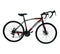 700C Road Bike, Full Carbon Steel Frame, Mechanical Disc Brake, Red & Black Color