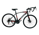 700C Road Bike, Full Carbon Steel Frame, Mechanical Disc Brake, Multiple Colors