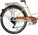 New Trend Women Ladies Bicycle 26 Inches with 7 Speed City Bike, Coffee Color