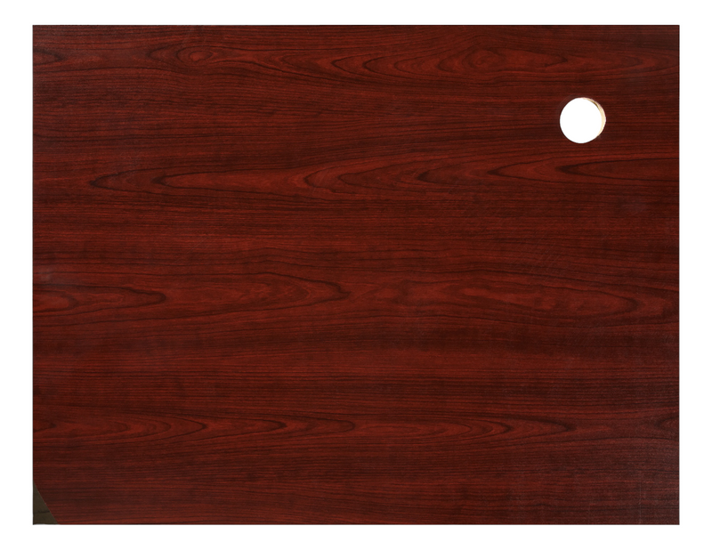 Realspace Magellan 59"W L-Shape Corner Desk, Classic Cherry