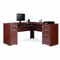 Realspace Magellan 59"W L-Shape Corner Desk, Classic Cherry