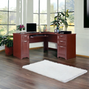 Realspace Magellan 59"W L-Shape Corner Desk, Classic Cherry