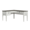 Whalen Lagron 60"W Wood L-Shaped Corner Desk, Arctic White/Shadow Gray