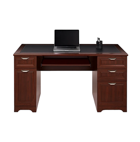 Realspace Magellan 59"W Manager's Computer Desk, Classic Cherry