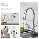 Pull-down kitchen faucet with dual spray modes