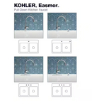 KOHLER Easmor Single-Handle Pull Down Sprayer Kitchen Faucet in Polished Chrome