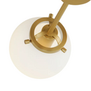 Bistro 6-Light Satin Brass Chandelier with LED Bulbs Included C3766SWSBR