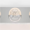 Artika Oracle 27 in. 4 Light Chrome Modern Integrated LED 5 CCT Vanity Light Bar for Bathroom with Bubble Glass