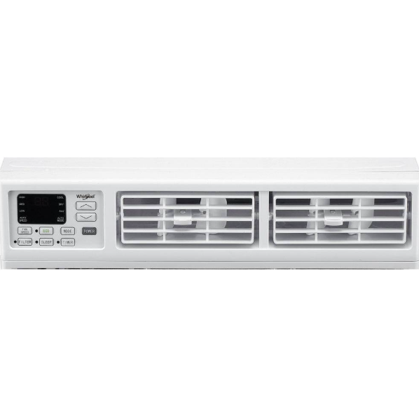 Whirlpool 15,000 BTU 115V Window AC w/ Remote Control for Rooms up to 700 Sq. Ft. LCD Display Auto-Restart Timer White