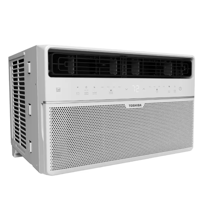 Toshiba 8,000 BTU 115-Volt Smart Wi-Fi Touch Control Window Air Conditioner with Remote for upto 350 sq. Ft.
