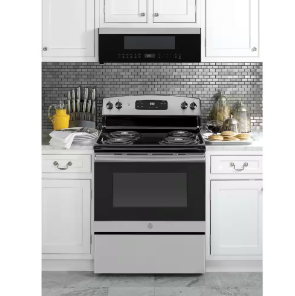 Profile 1.2 cu. ft. Low Profile Over the Range Microwave in Stainless Steel with Sensor Cooking