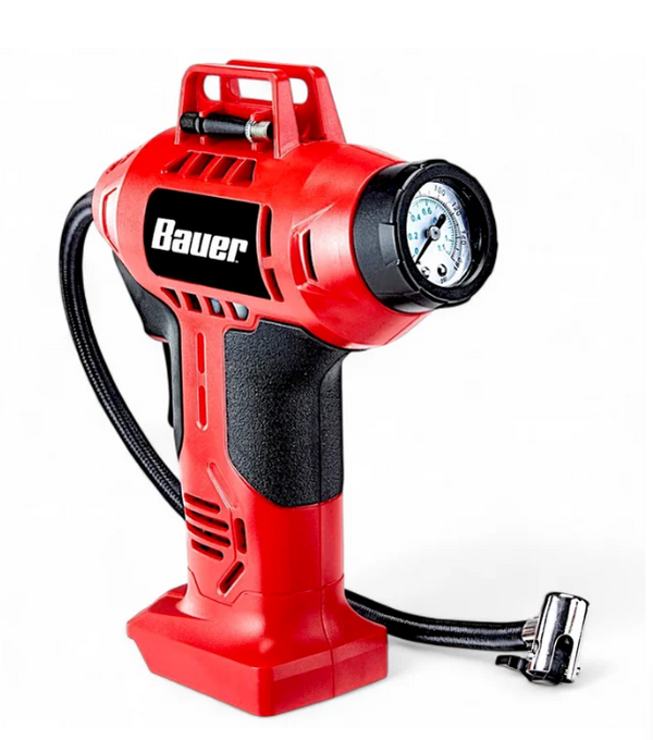 Cordless 20V Max Inflator (0-160 PSI) with 19" Pistol Grip Handle – Ideal for Car, Bike, Motorcycle Tires, Sports Balls, Air Beds & More