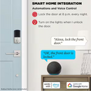 Kwikset HALO Satin Nickel Single-Cylinder Keypad Electronic Smart Lock Deadbolt Featuring SmartKey, Touchscreen and WiFi
