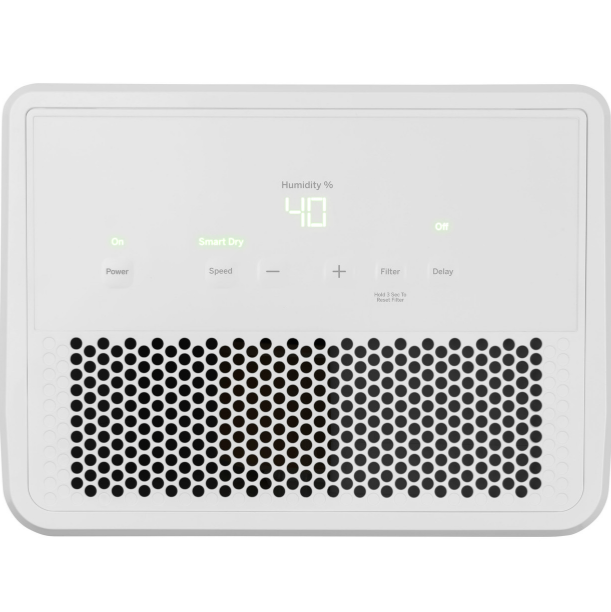 GE® 50 Pint Portable Dehumidifier with Smart Dry for Wet Spaces
