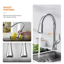 Glacier Bay Bratten 33 in. Drop-In 60/40 Double Bowl 18 Gauge Stainless Steel Kitchen Sink with Pull-Down Faucet