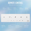 TOTO KS5 Washlet Electric Bidet Seat for Elongated Toilets with Warm Water Wash and Remote Control in Cotton White