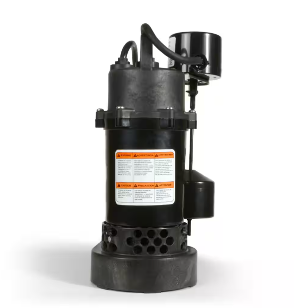 Everbilt 1/3 HP Aluminum Sump Pump Vertical Switch