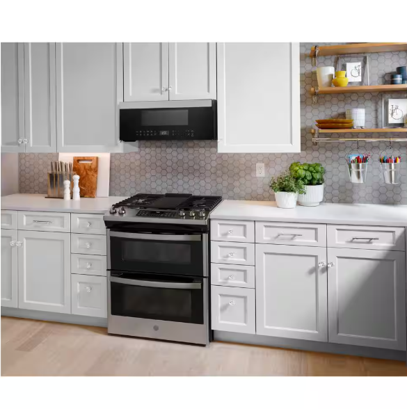 Profile 1.2 cu. ft. Low Profile Over the Range Microwave in Stainless Steel with Sensor Cooking