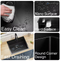 25 in. Drop-in Single Bowl 18 Gauge Black Stainless Steel Kitchen Sink