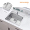 Glacier Bay 25 in. Drop-In Single Bowl 20 Gauge Stainless Steel Kitchen Sink with Pull-Out Faucet