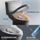 S7A Washlet Elongated Electric Heated Bidet Seat with Contemporary Lid in Cotton White