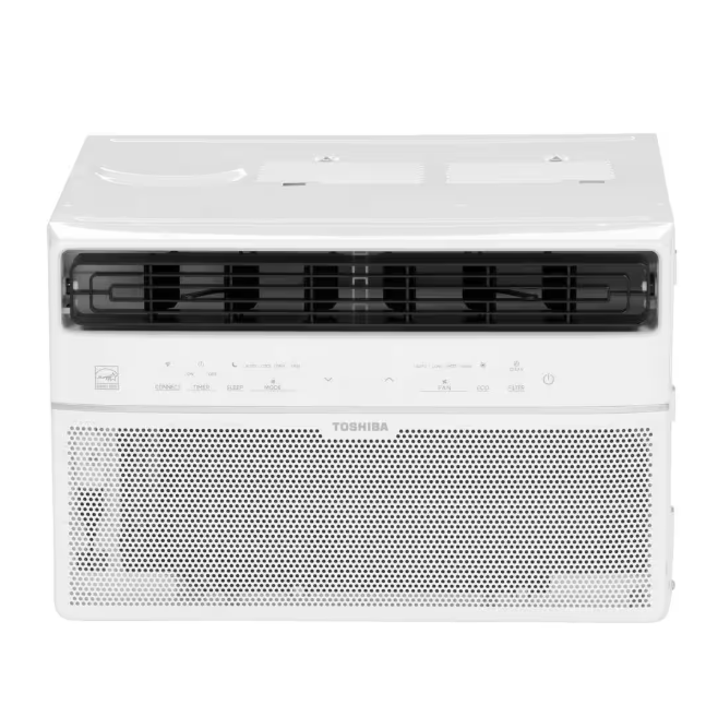 Toshiba 8,000 BTU 115-Volt Smart Wi-Fi Touch Control Window Air Conditioner with Remote for upto 350 sq. Ft.