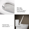 KOHLER PureWash E815 Elongated Heated Bidet Toilet Seat with Remote, Warm Water, Air Dryer, Deodorizer & Self-Cleaning Nozzle - White