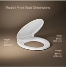 KOHLER Cachet Round Antimicrobial, Soft Close Toilet Seat in White
