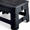 One Step Folding Stool Lightweight and Portable 300 lbs. Working Load, Black