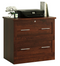 Realspace 29-7/16"W x 18-1/2"D Lateral 2-Drawer File Cabinet, Mulled Cherry