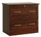 Realspace 29-7/16"W x 18-1/2"D Lateral 2-Drawer File Cabinet, Mulled Cherry