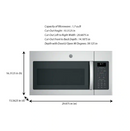 GE 1.7 cu. ft. Over the Range Microwave with Sensor Cooking in Fingerprint Resistant Stainless Steel