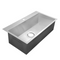 Golden Vantage Handmade Drop-in Stainless Steel 30 in. x 18 in. x 9 in. 1-Hole Single Bowl Kitchen Sink in Brushed Finish