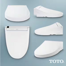TOTO® WASHLET® C5 Electronic Bidet Toilet Seat with PREMIST and EWATER+ Wand Cleaning, Elongated, Cotton White - SW3084